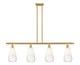 Innovations - 516-4I-SG-G480-6OP - Four Light Island Pendant - Ballston - Satin Gold