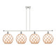 Innovations - 516-4I-WPC-G121-10RB - Four Light Island Pendant - Ballston - White Polished Chrome