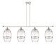 Innovations - 516-4I-WPC-G557-8CL - Four Light Island Pendant - Ballston - White Polished Chrome