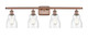 Innovations - 516-4W-AC-G394 - Four Light Bath Vanity - Ballston - Antique Copper