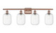 Innovations - 516-4W-AC-G460-7CL - Four Light Bath Vanity - Ballston - Antique Copper