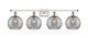 Innovations - 516-4W-WPC-G1213-8SM - Four Light Bath Vanity - Ballston - White Polished Chrome