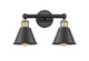 Innovations - 616-2W-BAB-M8-BK - Two Light Bath Vanity - Edison - Black Antique Brass