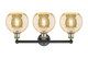 Edison Three Light Bath Vanity (616-3W-BAB-G128-8)