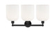 Edison Three Light Bath Vanity (616-3W-BK-G559-8GWH)