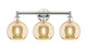Innovations - 616-3W-PN-G128-8 - Three Light Bath Vanity - Edison - Polished Nickel