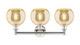 Edison Three Light Bath Vanity (616-3W-PN-G128-8)
