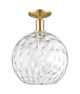 Innovations - 716-1C-CB-G1215-12 - One Light Semi-Flush Mount - Arcadia - Champagne Bronze