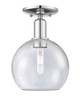 Innovations - 716-1C-PC-G124-8 - One Light Semi-Flush Mount - Arcadia - Polished Chrome