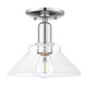 Innovations - 716-1C-PC-G132 - One Light Semi-Flush Mount - Arcadia - Polished Chrome