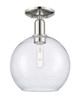 Innovations - 716-1C-PN-G124-10 - One Light Semi-Flush Mount - Arcadia - Polished Nickel