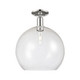 Innovations - 716-1C-PN-G124-14 - One Light Semi-Flush Mount - Arcadia - Polished Nickel