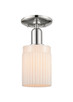 Innovations - 716-1C-PN-G341 - One Light Semi-Flush Mount - Arcadia - Polished Nickel
