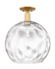 Innovations - 716-1C-SG-G1215-14 - One Light Semi-Flush Mount - Arcadia - Satin Gold