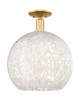 Innovations - 716-1C-SG-G1216-14WM - One Light Semi-Flush Mount - Arcadia - Satin Gold