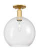 Innovations - 716-1C-SG-G122-12 - One Light Semi-Flush Mount - Arcadia - Satin Gold