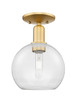 Innovations - 716-1C-SG-G122-8 - One Light Semi-Flush Mount - Arcadia - Satin Gold