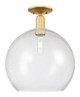 Innovations - 716-1C-SG-G124-14 - One Light Semi-Flush Mount - Arcadia - Satin Gold