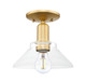Innovations - 716-1C-SG-G132 - One Light Semi-Flush Mount - Arcadia - Satin Gold