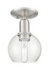 Innovations - 716-1C-SN-G124-6 - One Light Semi-Flush Mount - Arcadia - Brushed Satin Nickel