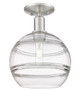 Innovations - 716-1C-SN-G556-10CL - One Light Semi-Flush Mount - Arcadia - Brushed Satin Nickel