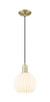 Innovations - 716-1P-AB-G1217-8WV - One Light Mini Pendant - Arcadia - Antique Brass