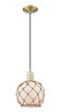 Innovations - 716-1P-AB-G121-8RB - One Light Mini Pendant - Arcadia - Antique Brass