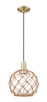 Innovations - 716-1P-AB-G122-10RB - One Light Mini Pendant - Arcadia - Antique Brass