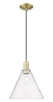 Innovations - 716-1P-AB-GBC-122 - One Light Mini Pendant - Arcadia - Antique Brass