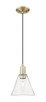 Innovations - 716-1P-AB-GBC-84 - One Light Mini Pendant - Arcadia - Antique Brass