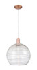 Innovations - 716-1P-AC-G1213-14CL - One Light Mini Pendant - Arcadia - Antique Copper