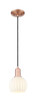 Innovations - 716-1P-AC-G1217-6WV - One Light Mini Pendant - Arcadia - Antique Copper