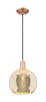 Innovations - 716-1P-AC-G128-10 - One Light Mini Pendant - Arcadia - Antique Copper