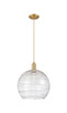 Innovations - 716-1P-BB-G1213-14CL - One Light Mini Pendant - Arcadia - Brushed Brass