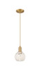 Innovations - 716-1P-BB-G1216-6WM - One Light Mini Pendant - Arcadia - Brushed Brass