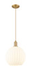 Innovations - 716-1P-BB-G1217-12WV - One Light Mini Pendant - Arcadia - Brushed Brass