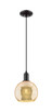 Innovations - 716-1P-BK-G128-8 - One Light Mini Pendant - Arcadia - Matte Black