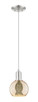 Innovations - 716-1P-SN-G128-6 - One Light Mini Pendant - Arcadia - Brushed Satin Nickel
