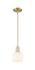 Innovations - 716-1S-AB-G1217-6WV - One Light Mini Pendant - Arcadia - Antique Brass