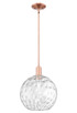 Innovations - 716-1S-AC-G1215-12 - One Light Mini Pendant - Arcadia - Antique Copper