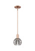 Innovations - 716-1S-AC-G556-6SM - One Light Mini Pendant - Arcadia - Antique Copper