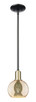 Innovations - 716-1S-BAB-G128-6 - One Light Mini Pendant - Arcadia - Black Antique Brass