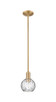 Innovations - 716-1S-BB-G1215-6 - One Light Mini Pendant - Arcadia - Brushed Brass