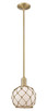 Innovations - 716-1S-BB-G121-8RB - One Light Mini Pendant - Arcadia - Brushed Brass