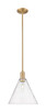 Innovations - 716-1S-BB-GBC-122 - One Light Mini Pendant - Arcadia - Brushed Brass