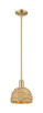 Innovations - 716-1S-CB-RBD-8-NAT - One Light Mini Pendant - Arcadia - Champagne Bronze