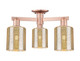 Innovations - 716-3F-AC-G116 - Three Light Semi-Flush Mount - Arcadia - Antique Copper