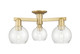 Innovations - 716-3F-BB-G124-6 - Three Light Semi-Flush Mount - Arcadia - Brushed Brass