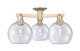 Innovations - 716-3F-CB-G124-8 - Three Light Semi-Flush Mount - Arcadia - Champagne Bronze