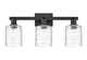 Innovations - 716-3W-BK-G1113 - Three Light Bath Vanity - Arcadia - Matte Black